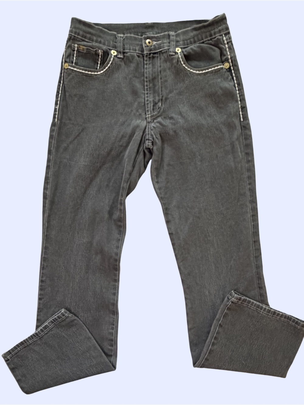 Diane Gilman Straight Jeans in Charcoal